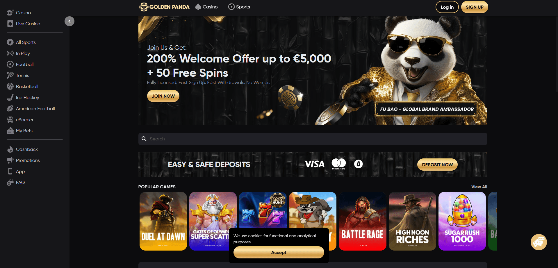 goldenpanda online casinos in australia main page